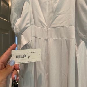 All white never worn jumpsuit